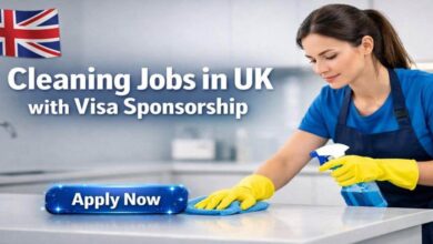 Cleaning Jobs in UK with Visa Sponsorship