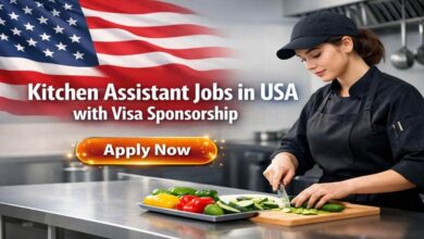 Kitchen Assistant Jobs in USA with Visa Sponsorship