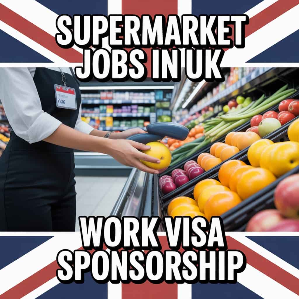 Supermarket Jobs in UK with Work Visa Sponsorship