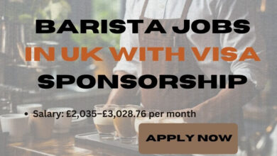 Barista Jobs in UK With Visa Sponsorship