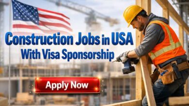 Construction Jobs in USA With Visa Sponsorship