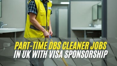 Part-Time DBS Cleaner Jobs in UK With Visa Sponsorship