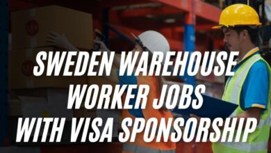 Sweden Warehouse Worker Jobs with Visa Sponsorship