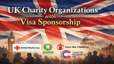 UK Charity Organizations with Visa Sponsorship