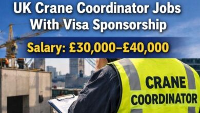 UK Crane Coordinator Jobs With Visa Sponsorship
