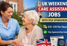UK Weekend Care Assistant Jobs With Visa Sponsorship