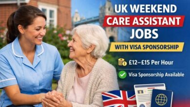UK Weekend Care Assistant Jobs With Visa Sponsorship