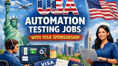 USA Automation Testing Jobs With Visa Sponsorship