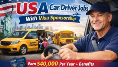 USA Car Driver Jobs With Visa Sponsorship
