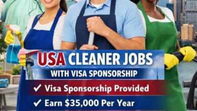 USA Cleaner Jobs with Visa Sponsorship
