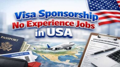 Visa Sponsorship No Experience Jobs in USA