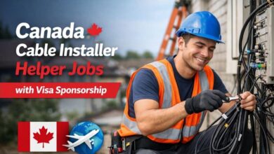 Canada Cable Installer Helper Jobs with Visa Sponsorship