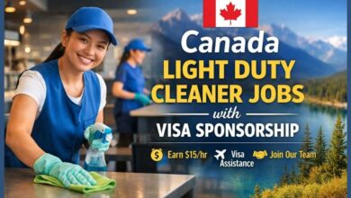 Canada Light Duty Cleaner Jobs with Visa Sponsorship