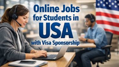 Online Jobs for Students in USA with Visa Sponsorship