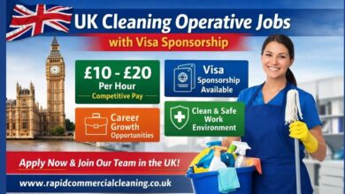 UK Cleaning Operative Jobs with Visa Sponsorship