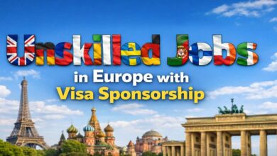 Unskilled Jobs in Europe with Visa Sponsorship