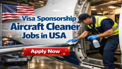 Visa Sponsorship Aircraft Cleaner Jobs in USA