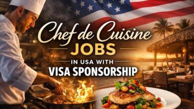 Chef de Cuisine Jobs in USA with Visa Sponsorship