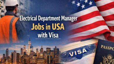 Electrical Department Manager Jobs in USA with Visa