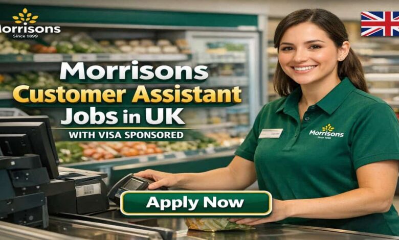 Morrisons Customer Assistant Jobs in UK with Visa Sponsored