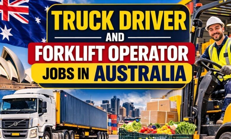Truck Driver and Forklift Operator Jobs in Australia