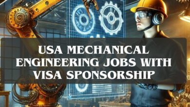USA Mechanical Engineering Jobs with Visa Sponsorship