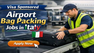 Visa Sponsored Airport Bag Packing Jobs in Italy