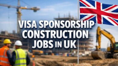 Visa Sponsorship Construction Jobs in UK