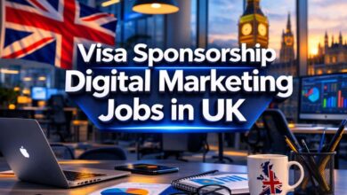 Visa Sponsorship Digital Marketing Jobs in UK