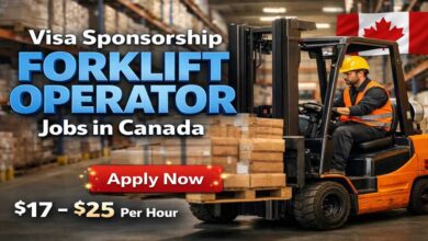 Visa Sponsorship Forklift Operator Jobs in Canada