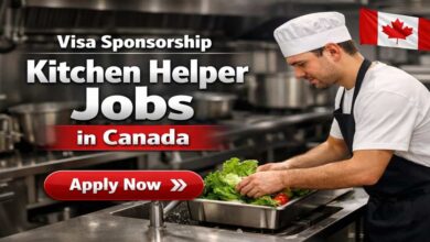 Visa Sponsorship Kitchen Helper Jobs in Canada