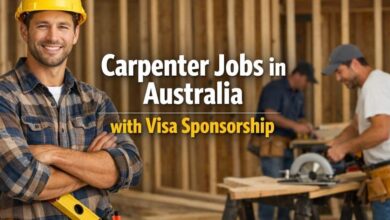 Carpenter Jobs in Australia with Visa Sponsorship