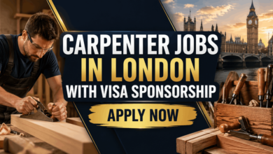 Carpenter Jobs in London with Visa Sponsorship