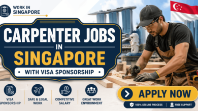 Carpenter Jobs in Singapore with Visa Sponsorship