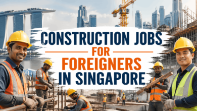 Construction Jobs For Foreigners in Singapore