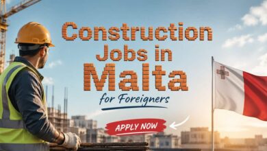 Construction Jobs in Malta for Foreigners