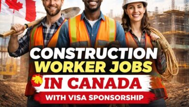 Construction Worker Jobs in Canada with Visa Sponsorship