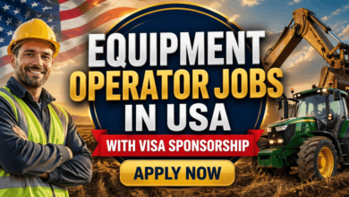 Equipment Operator Jobs in USA with Visa Sponsorship