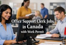 Office Support Clerk Jobs in Canada with Work Permit