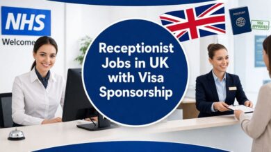 Receptionist Jobs in UK with Visa Sponsorship