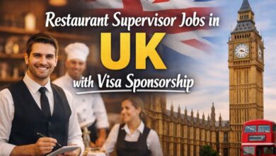 Restaurant Supervisor Jobs in UK with Visa Sponsorship