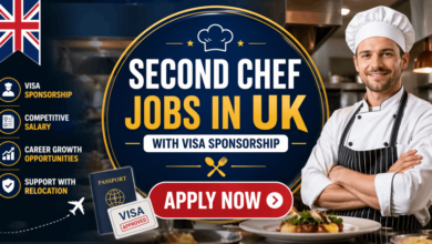 Second Chef Jobs in UK with Visa Sponsorship