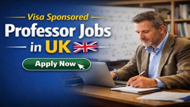 Visa Sponsored Professor Jobs in UK