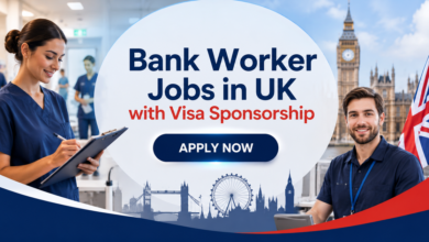 Bank Worker Jobs in UK with Visa Sponsorship