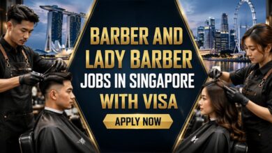 Barber and Lady Barber Jobs in Singapore with Visa