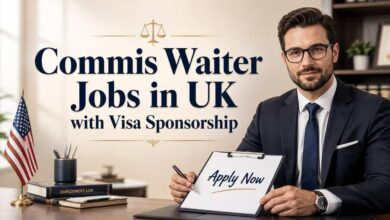 Commis Waiter Jobs in UK with Visa Sponsorship