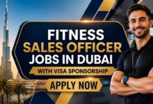 Fitness Sales Officer Jobs in Dubai with Visa Sponsorship