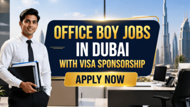 Office Boy Jobs in Dubai with Visa Sponsorship