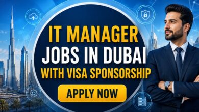 IT Manager Jobs in Dubai with Visa Sponsorship
